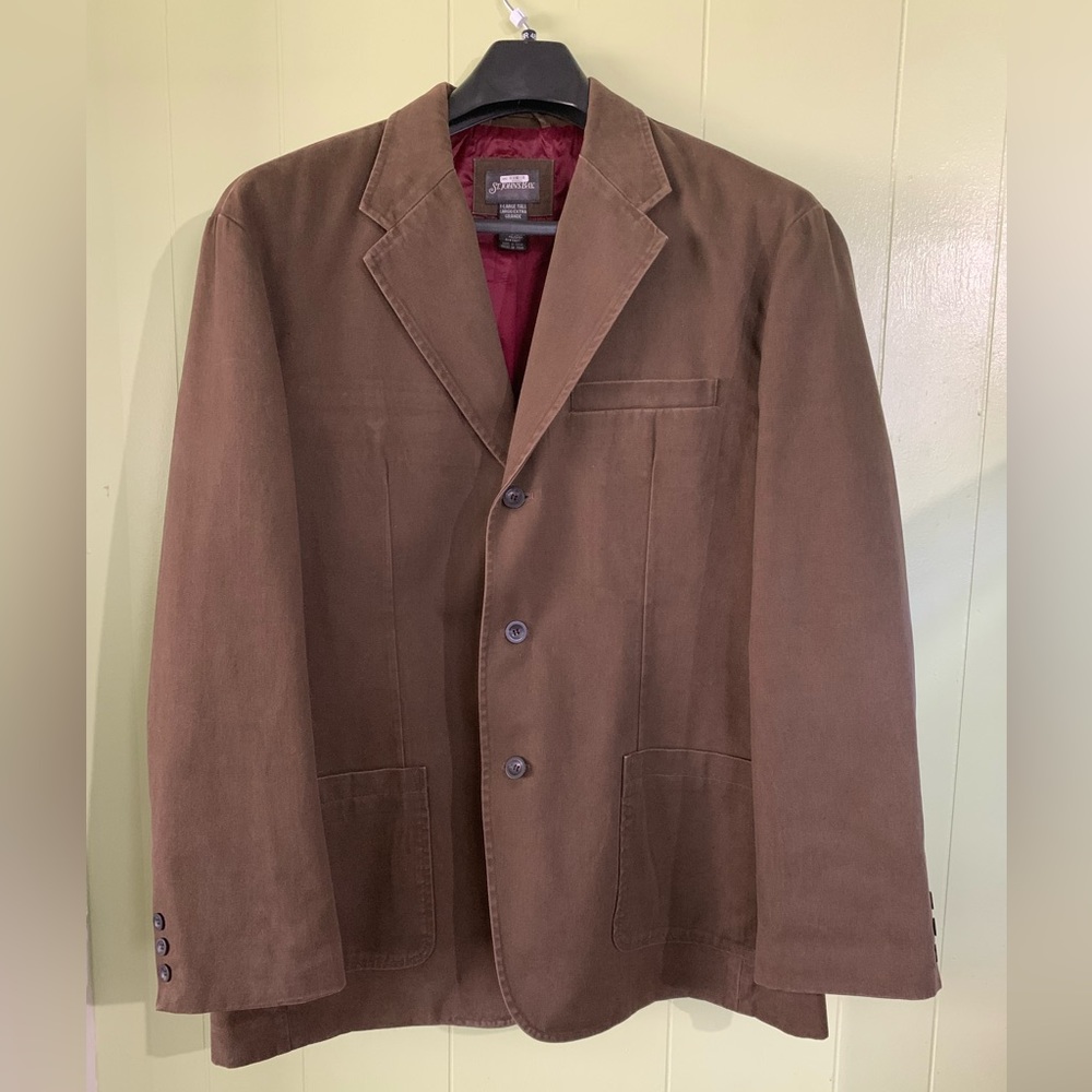 St. John’s Bay Brown Swede suit for Men X-Large Tall